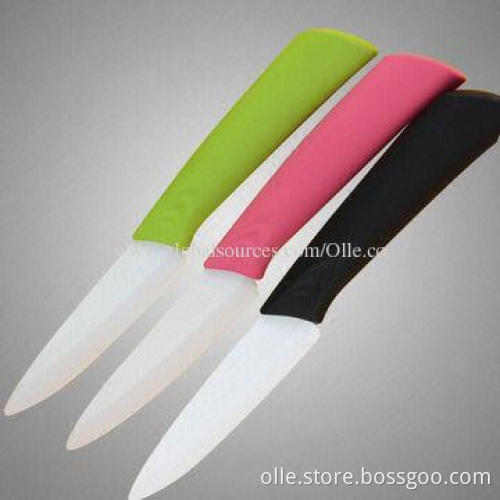 Colorful Handle Ceramic Knife with Sheath